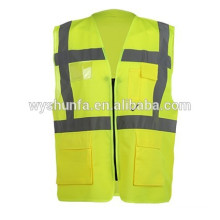 Reversible High quality winter padded ENISO20471 standard reflecting vest